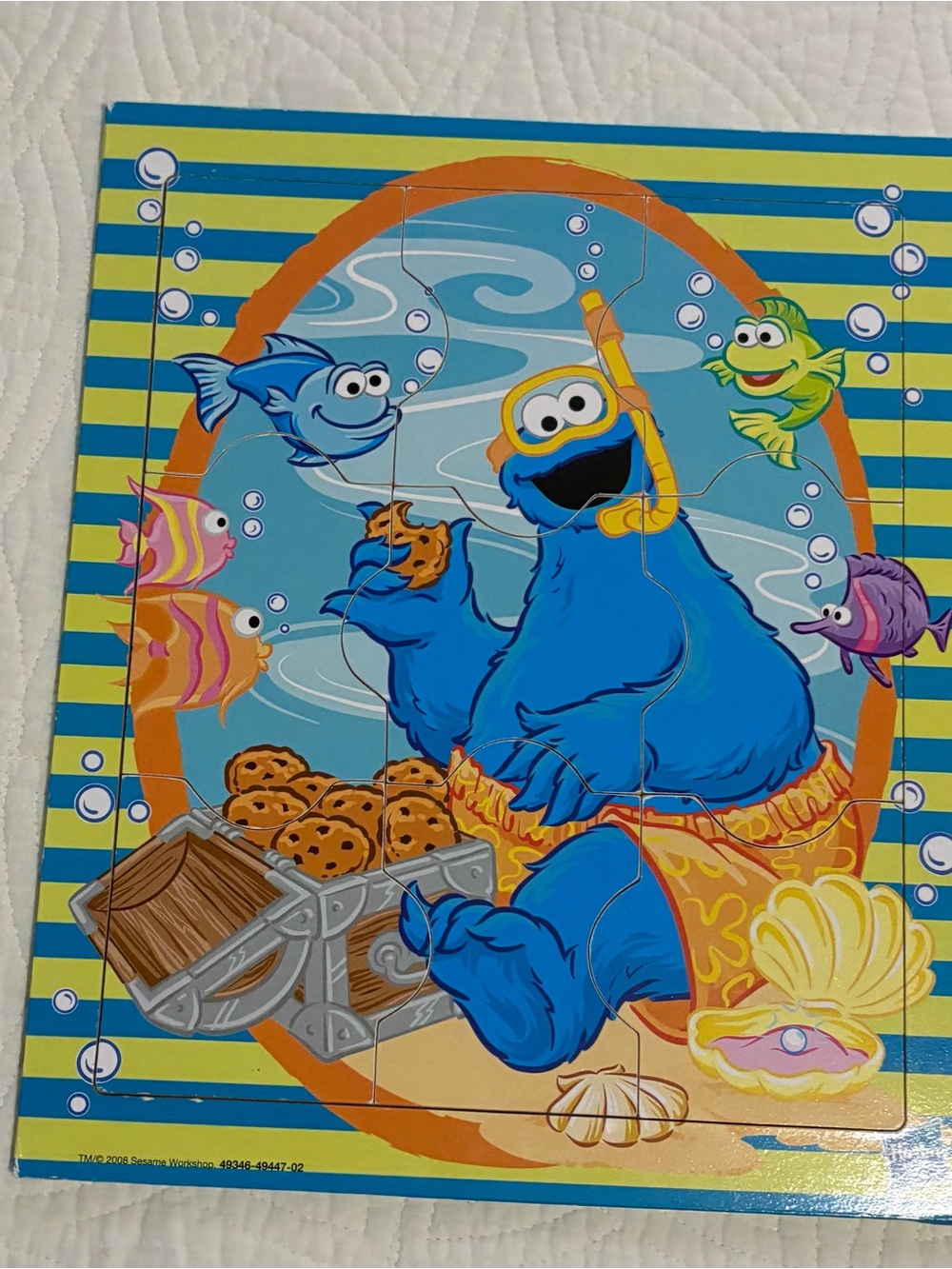 Sesame Street Cookie Monster Underwater Puzzle  2008